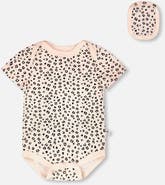 Deux par Deux Evolutive Organic Cotton Jersey Animal Printed Bodysuit