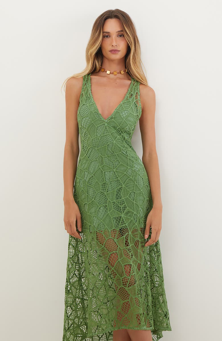 ViX Paula Hermanny Hollie Lace Cover-Up Dress, Alternate, color, 