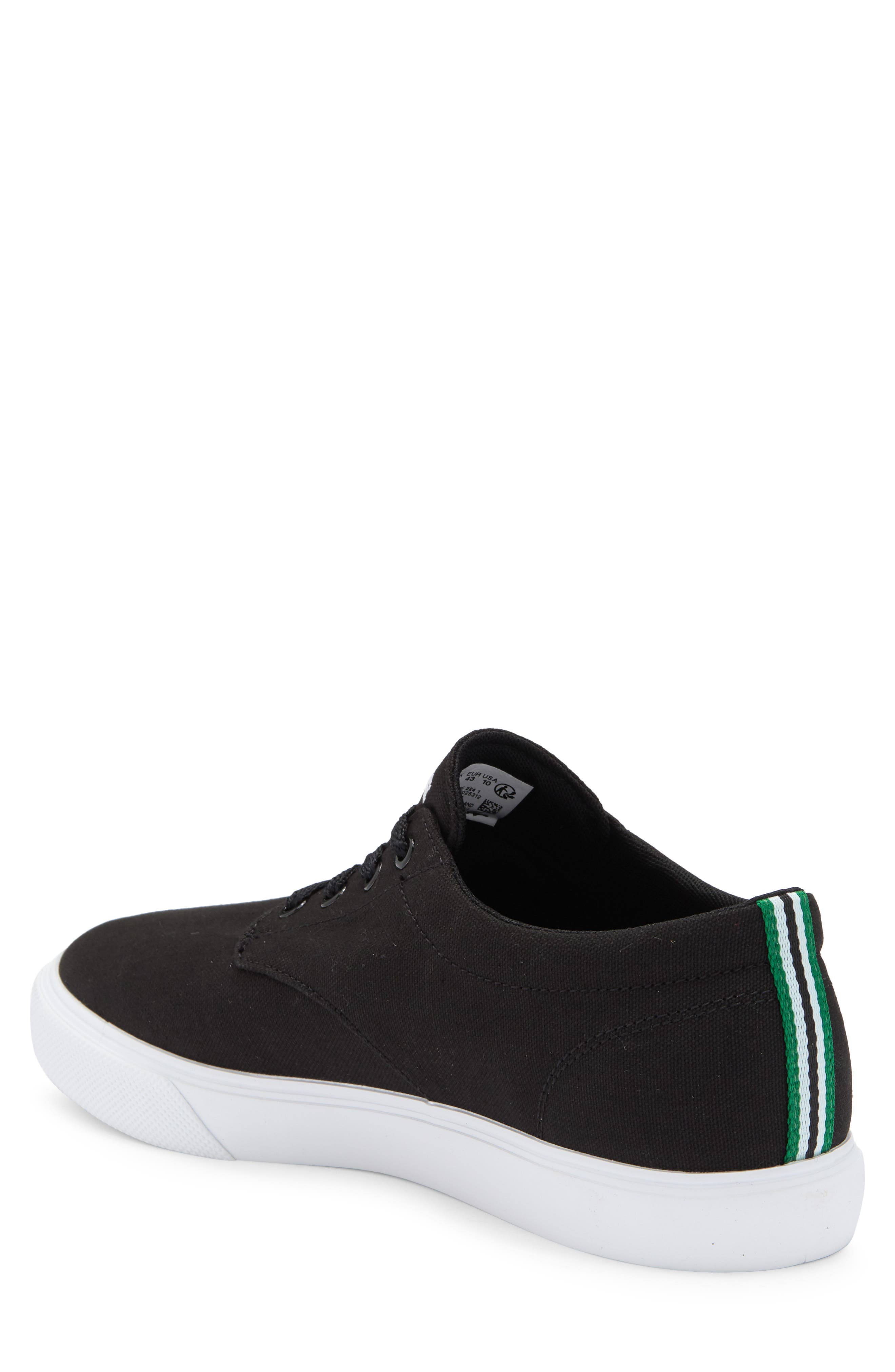 Lacoste Low Top Sneaker, Alternate, color, Black/ White