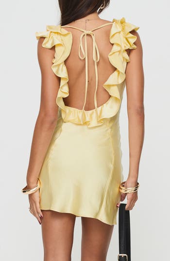 Buttacup Frill Satin Minidress