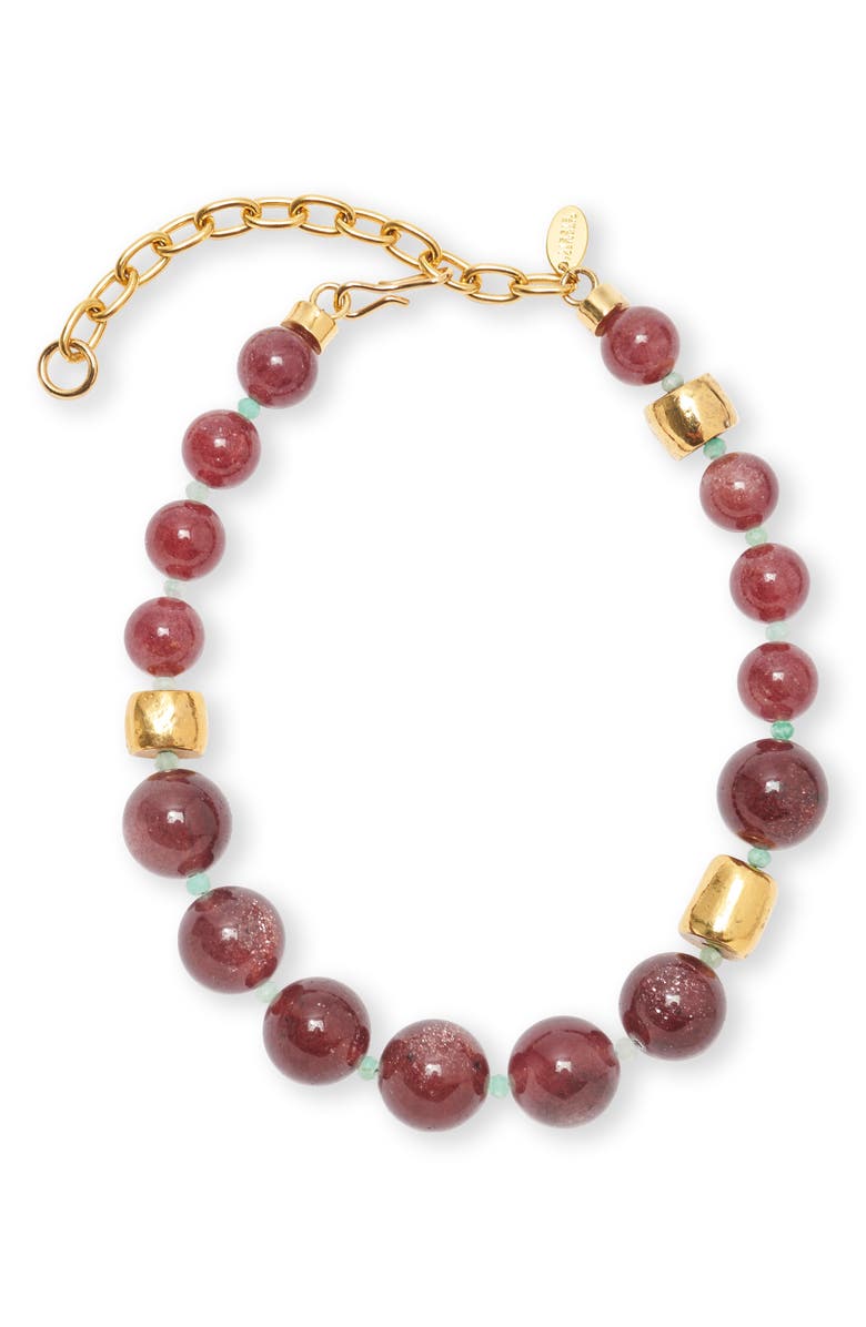 Lizzie Fortunato California Modern Beaded Collar Necklace, Main, color, 