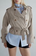 MANGO Short Trench Jacket