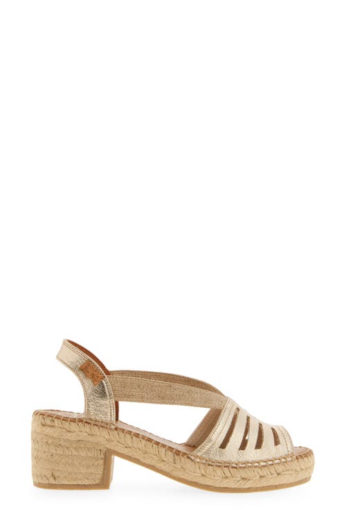 Toni Pons Dima Espadrille Sandal In Platinum