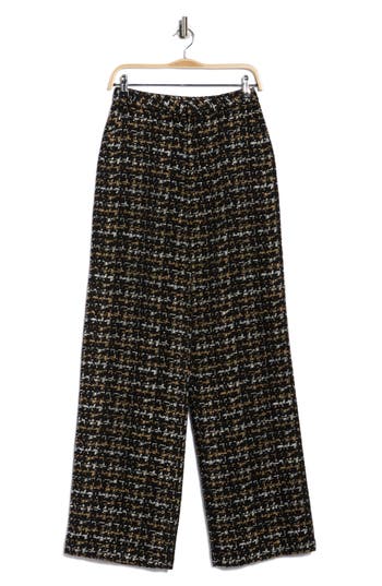 L'agence Livvy Straight Leg Trousers In Black
