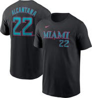 Nike Men's Nike Sandy Alcantara Black Miami Marlins 2025 City Connect Fuse Name & Number T-Shirt
