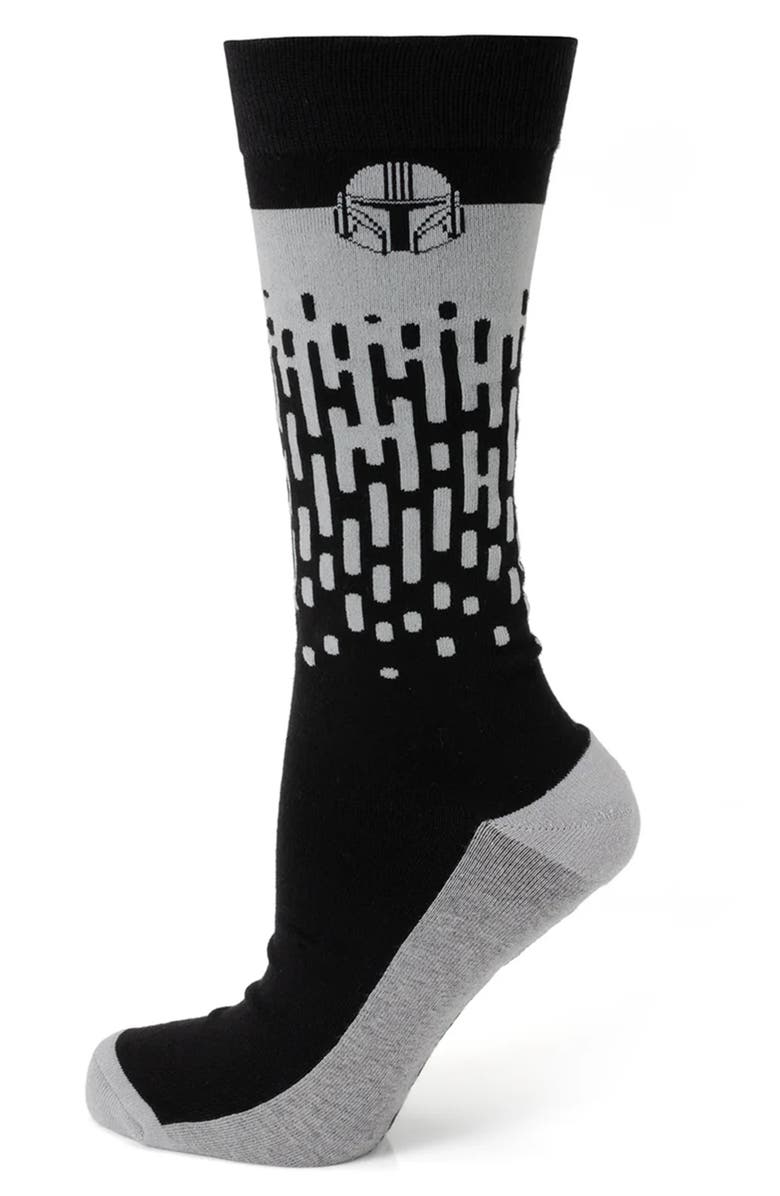 Cufflinks, Inc. Mandalorian Crew Socks & Helmet Lapel Pin Gift Set, Alternate, color, Multi