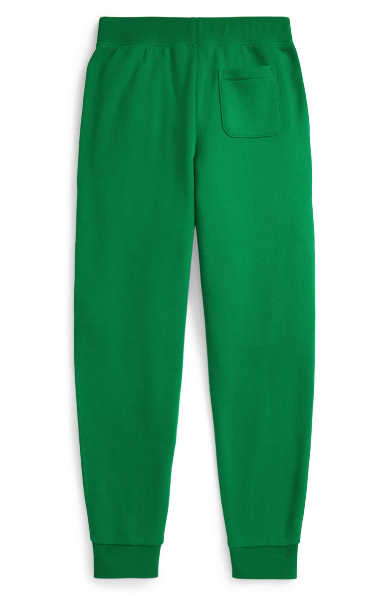 Polo Ralph Lauren Kids' Logo Embroidered Fleece Joggers, Alternate, color, Cruise Green