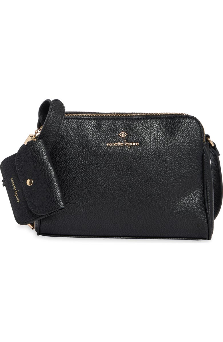 Nanette Lepore Siobhan Tassel Crossbody Bag, Main, color, Black