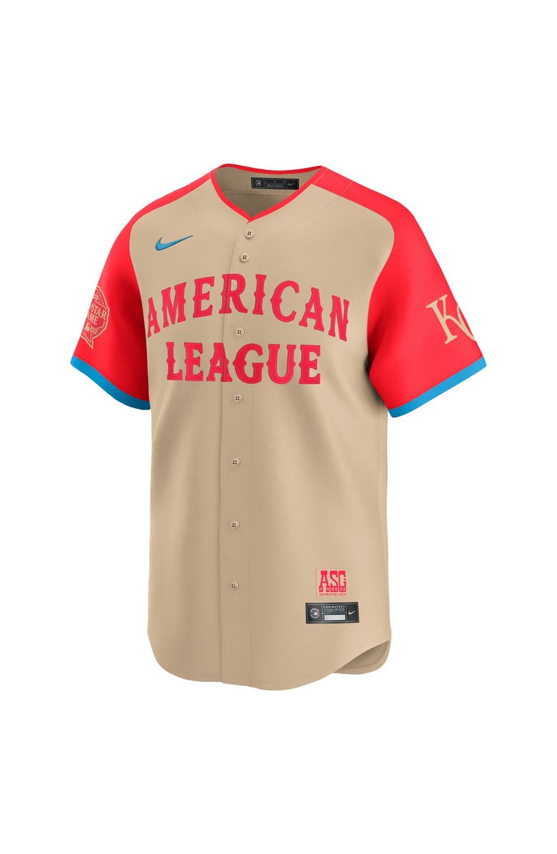 Nike Men's Nike Bobby Witt Jr. Cream American League 2024 MLB All-Star Game Limited Player Jersey, Alternate, color,
