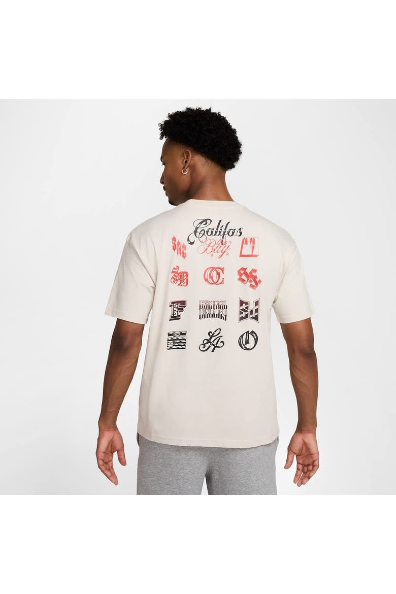 Men's Nike White Club America CA x CA Authentic T-Shirt, Alternate, color, Cream