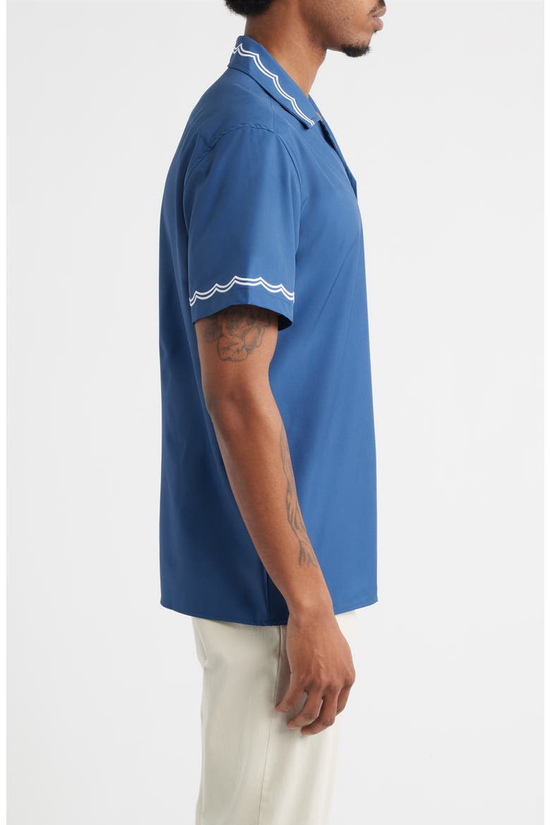 Blue Waves Performance Camp Shirt, Alternate, color, BLUE