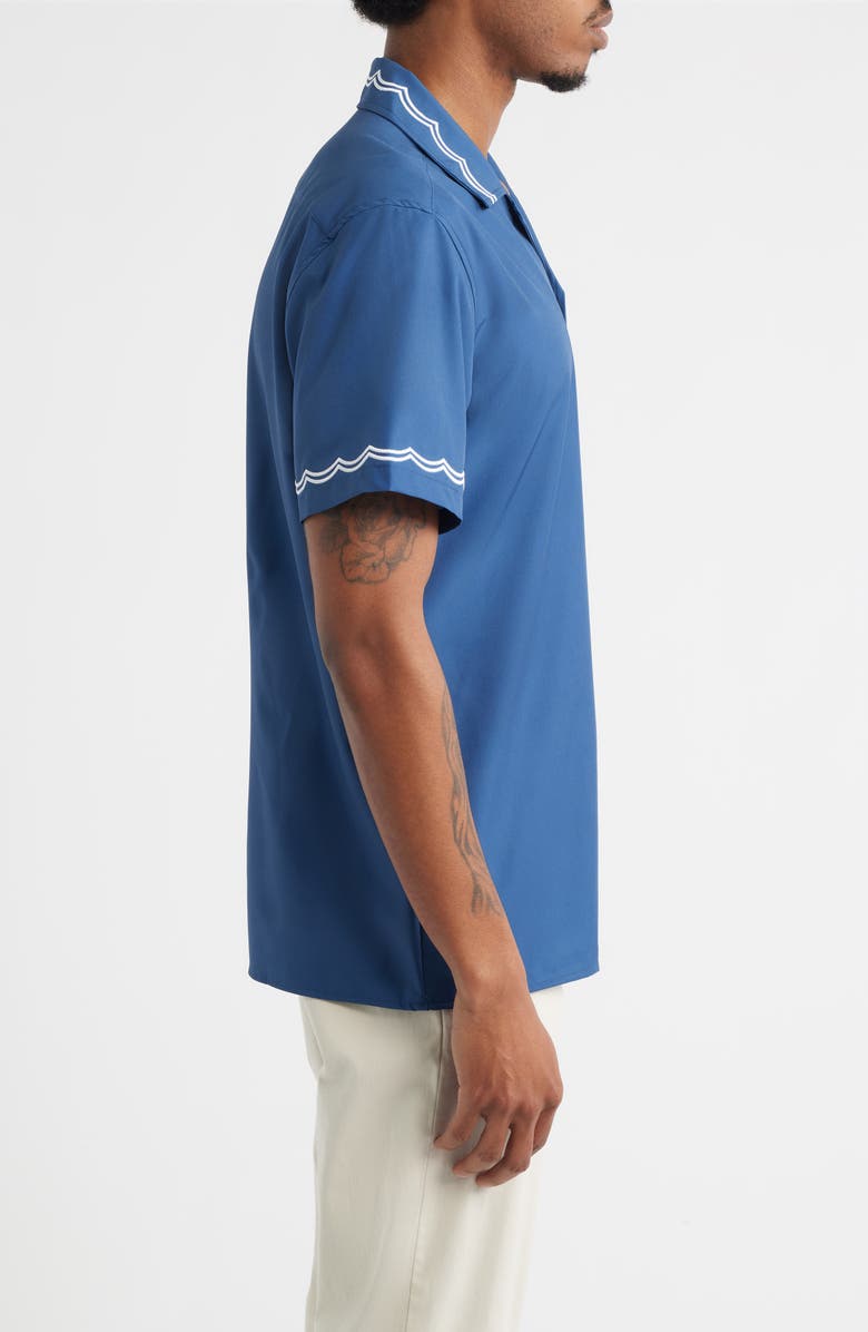 MAVRANS Blue Waves Performance Camp Shirt, Alternate, color, Blue