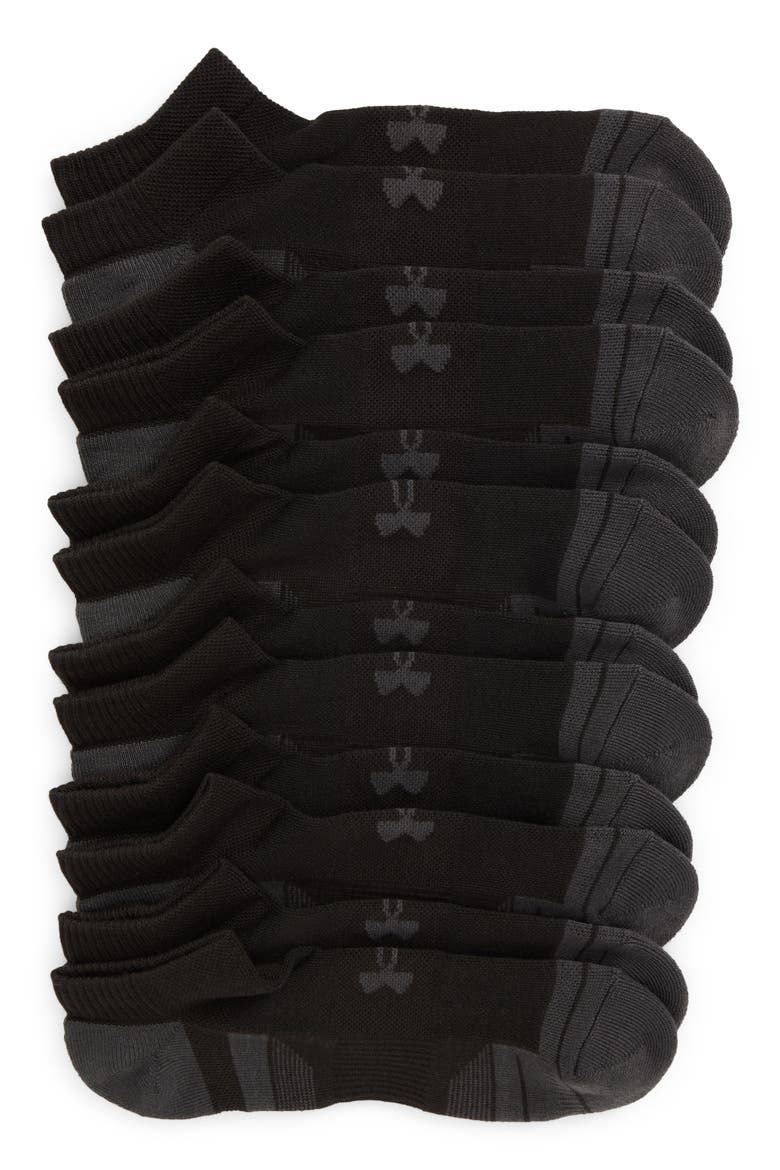 Gender Neutral 6-Pack Performance Ankle Socks, Main, color, 003 BLACK