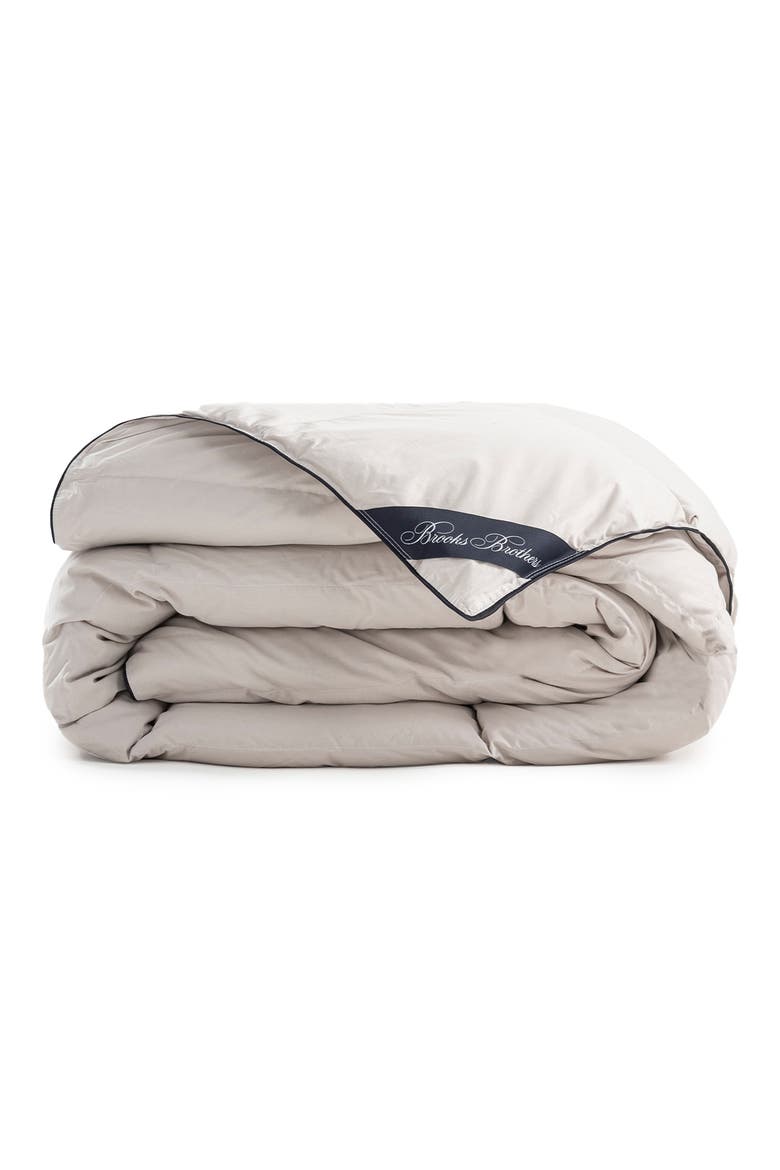Goose Down Fill Comforter, Main, color, SILVER