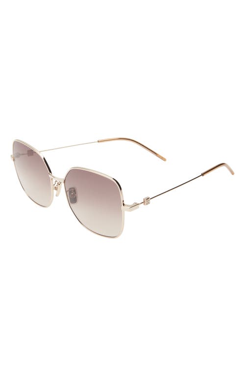 Givenchy Gv Speed Gradient Square Sunglasses In Neutral