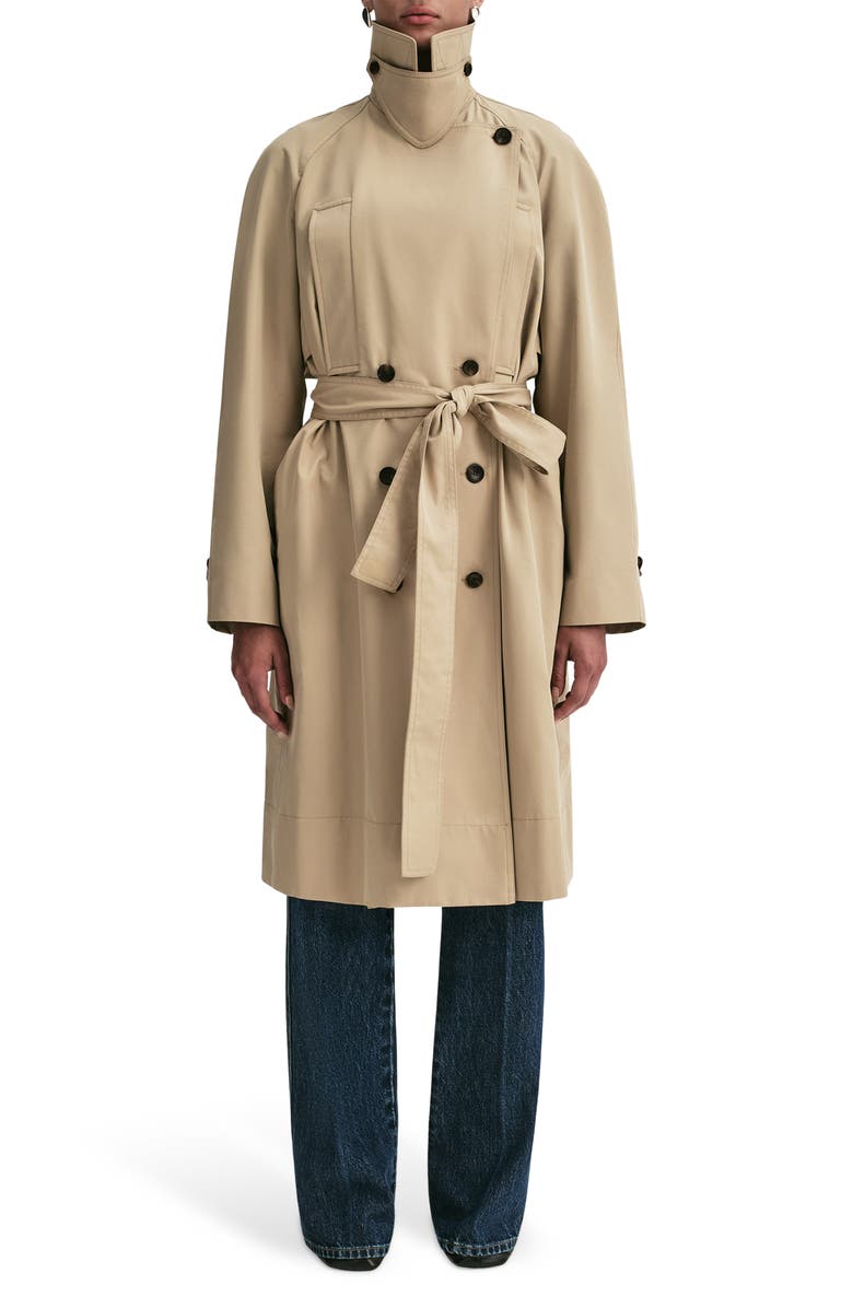 A.L.C. Asher Cotton Blend Trench Coat, Main, color, Beige