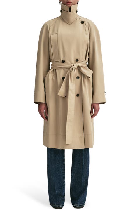 Asher Cotton Blend Trench Coat