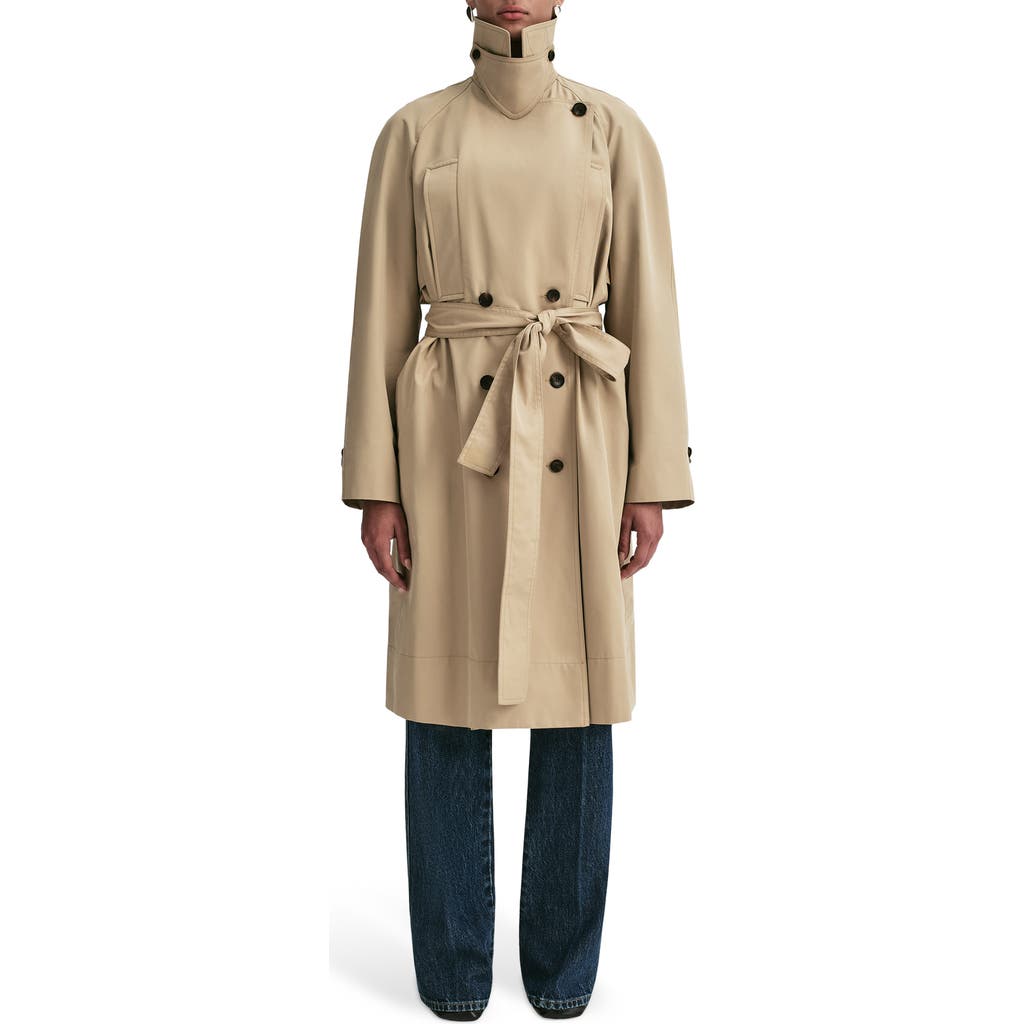 A.L.C. Asher Cotton Blend Trench Coat in Beige  product