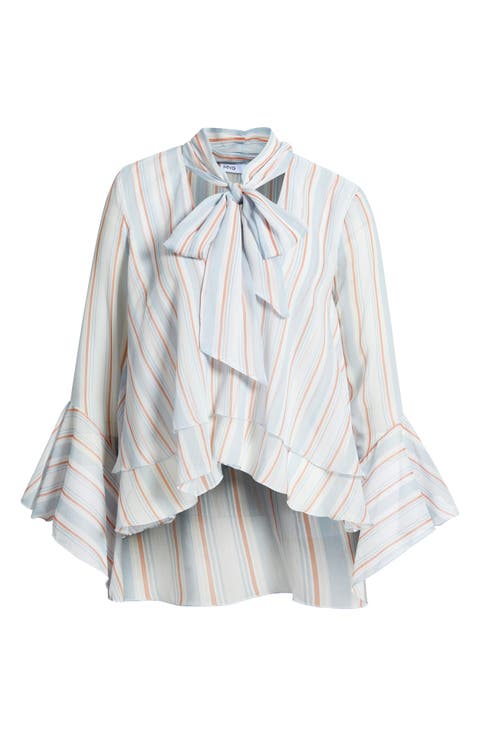Leif Stripe Ruffle Shirt