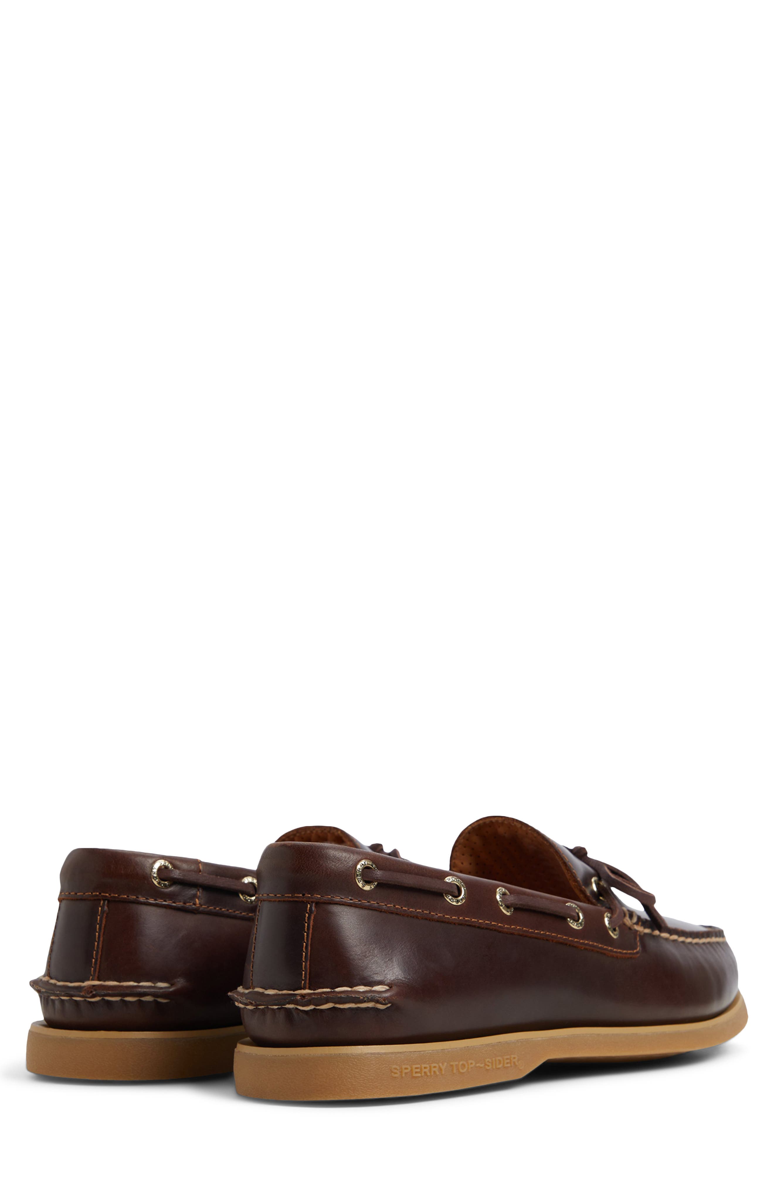 Gold AO 1-Eye Boat Shoe, Alternate, color, BROWN