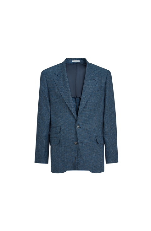Houndstooth deconstructed blazer