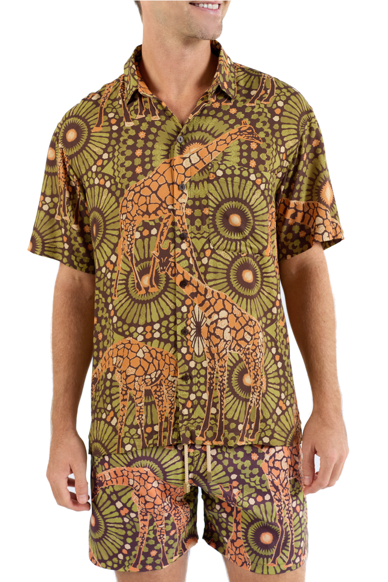 The Africa - Short Sleeve Shirt, Alternate, color, Brown