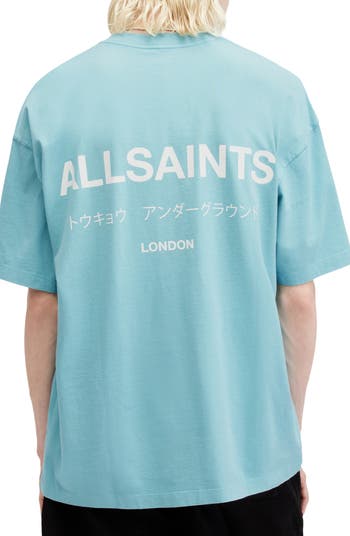 AllSaints Underground Oversize Organic Cotton Graphic T AllSaints Underground Oversize Organic Cotton Graphic T