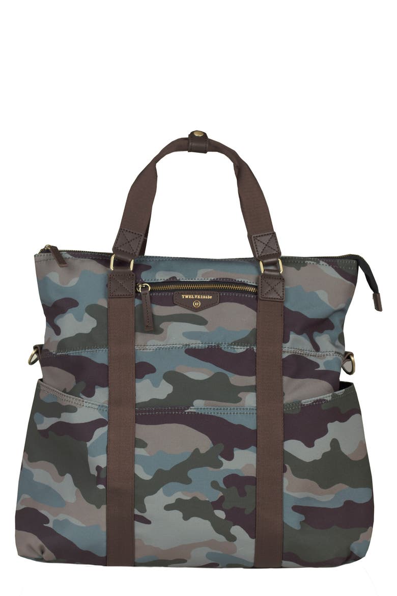 3-in-1 Foldover Diaper Tote, Main, color, CAMOUFLAGE PRINT