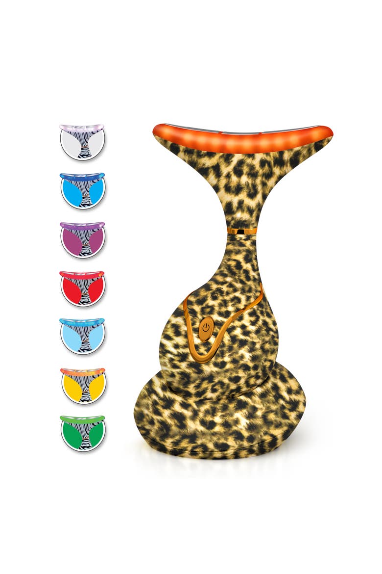 7 Color LED Neck & Face Massager Deluxe, Main, color, NA