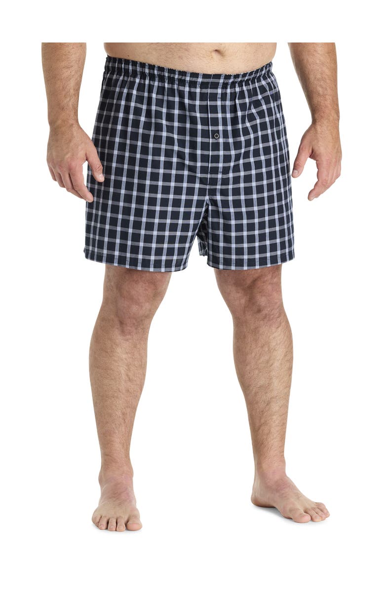 Harbor Bay by DXL Big & Tall 3-pk Assrt 4.5 Inch Woven Boxers, Alternate, color, Sky Captain