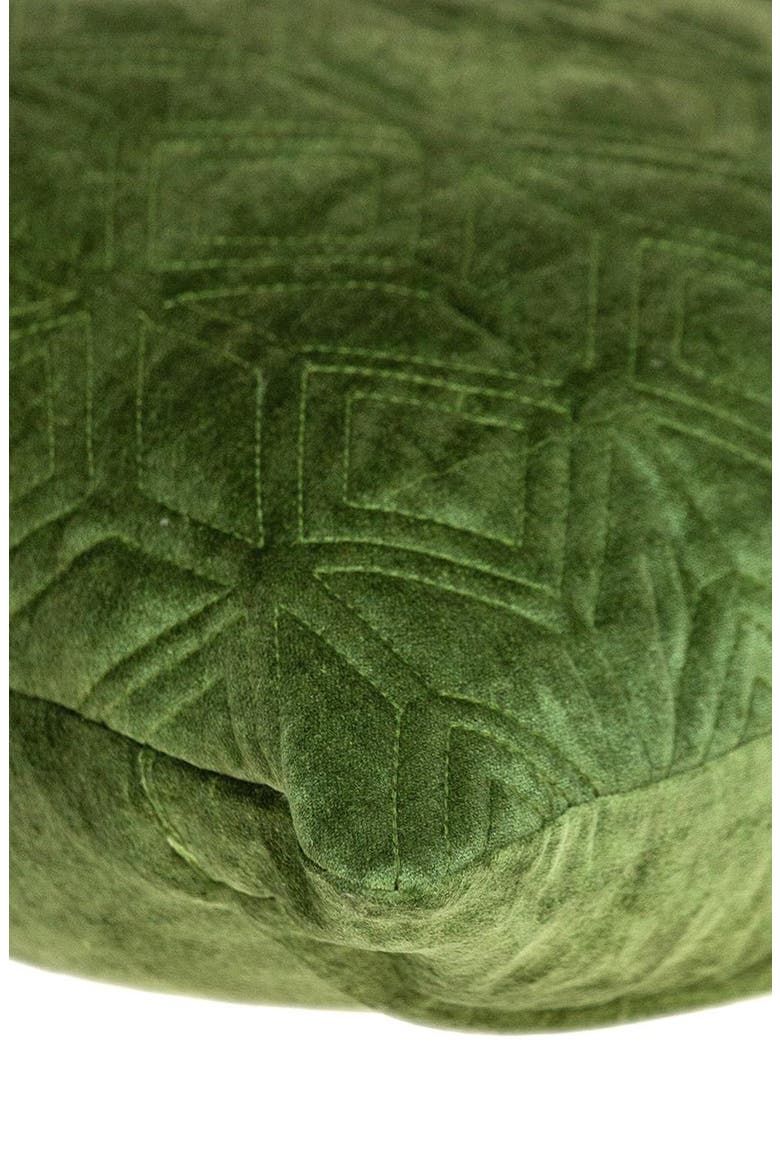 Tufted Velvet Throw Pillow, Alternate, color, OLIVE