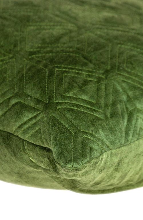 Parkland Collection Tufted Velvet Throw Pillow In Olive
