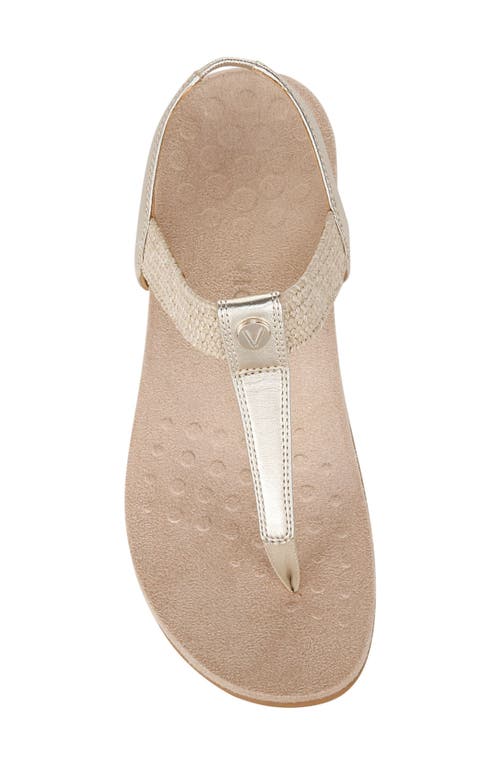Vionic Brea T-strap Sandal In Gold