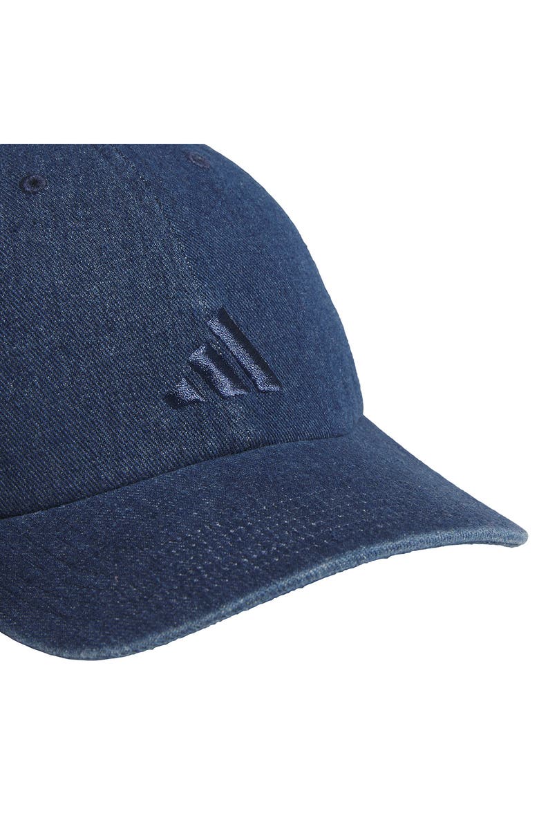 adidas Embroidered Denim Baseball Cap, Alternate, color, Medium Blue Denim