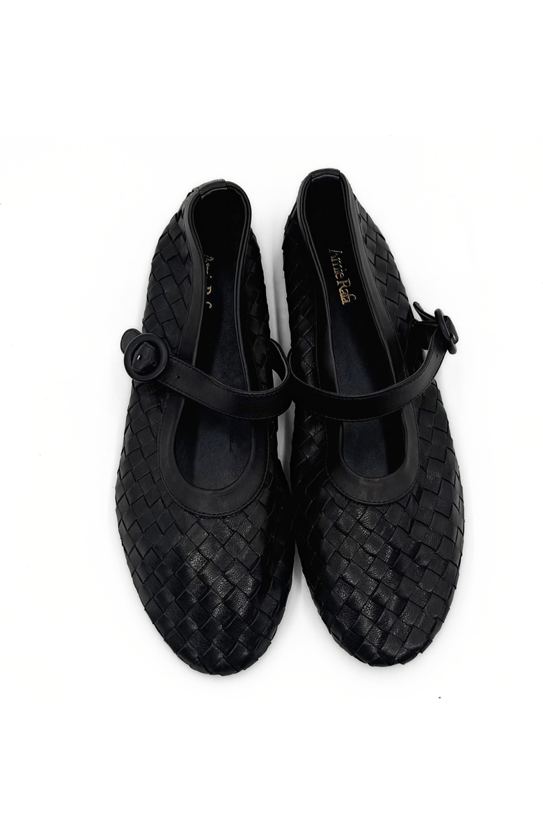 Amie Rafa Rena Woven Mary Janes, Alternate, color, Black