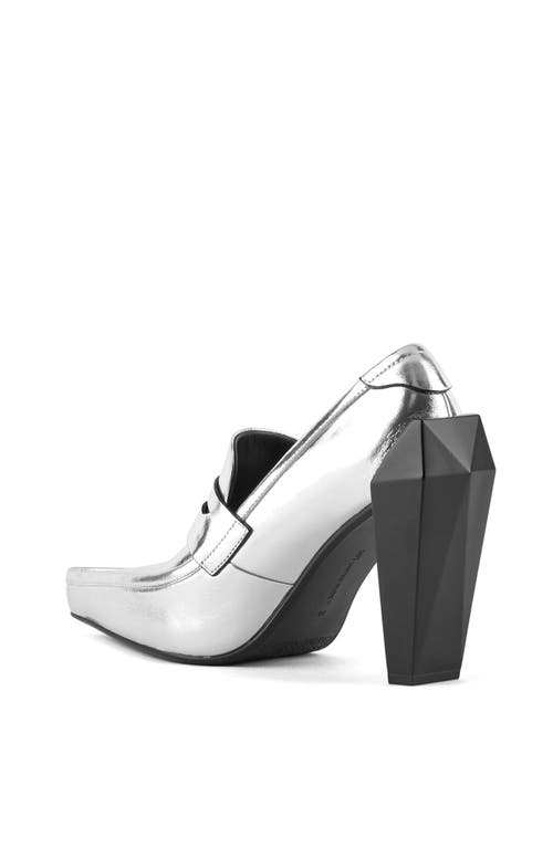 United Nude Gem Hi Loafer In Silver