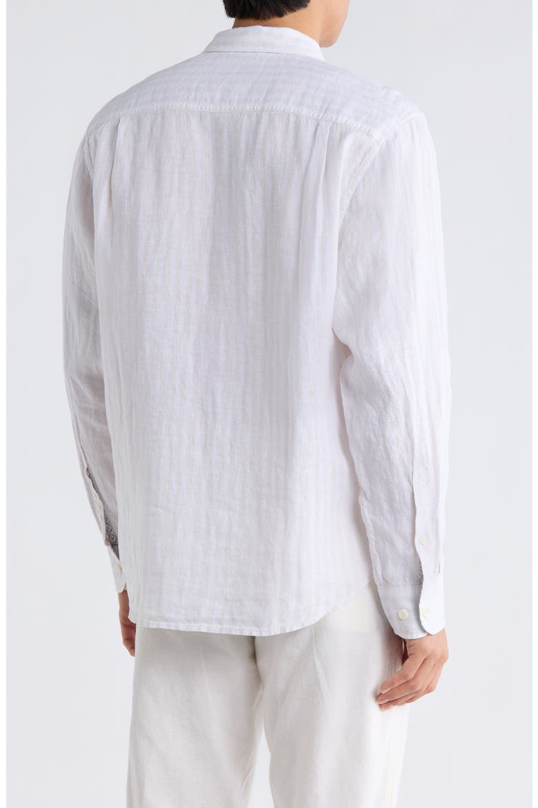 Cabana Breezer Linen Button-Up Shirt, Alternate, color, COBBLESTONE