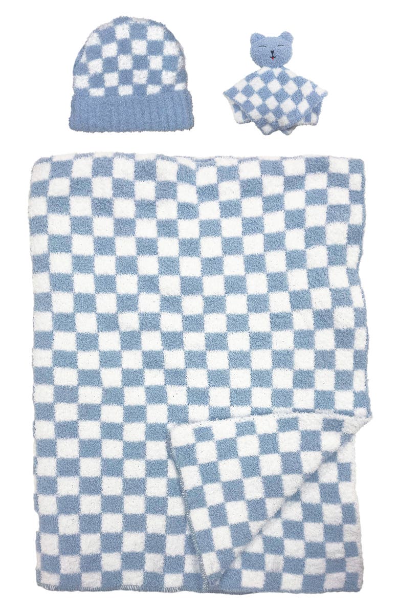 Toby Cozy Check Chenille 3-Piece Blanket Set, Main, color, 