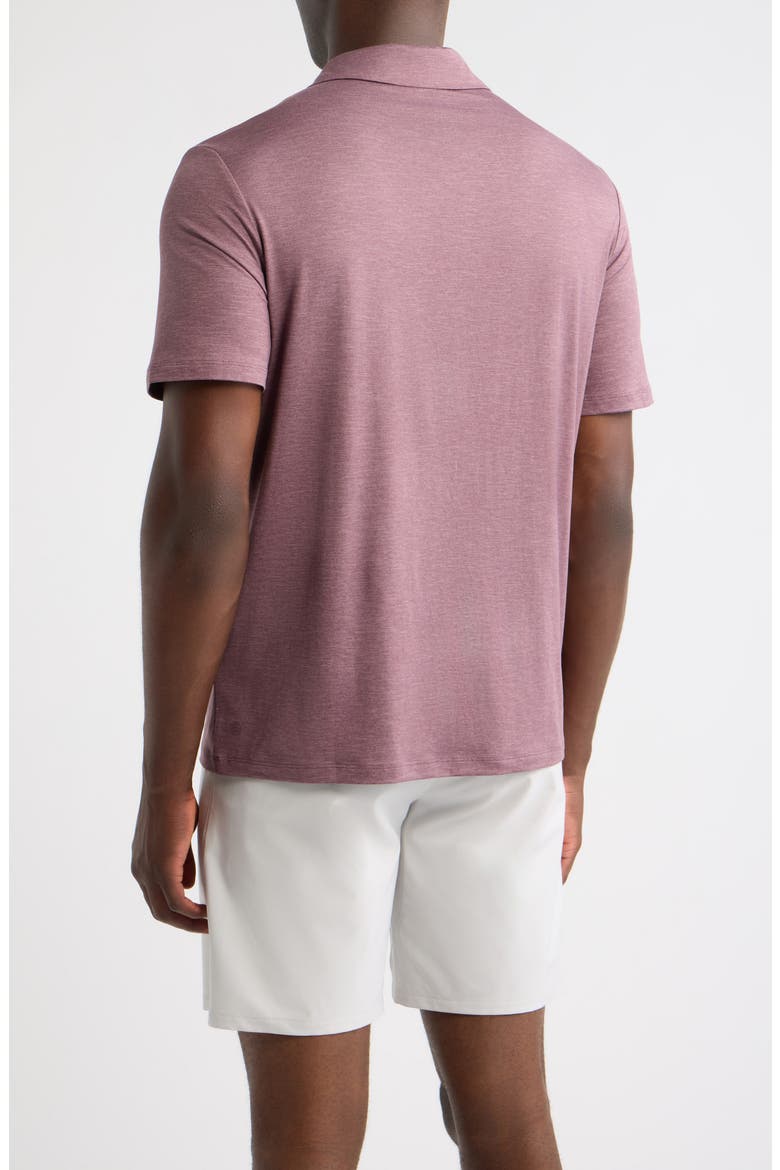 Dynamic Polo, Alternate, color, PURPLE FLINT HEATHER