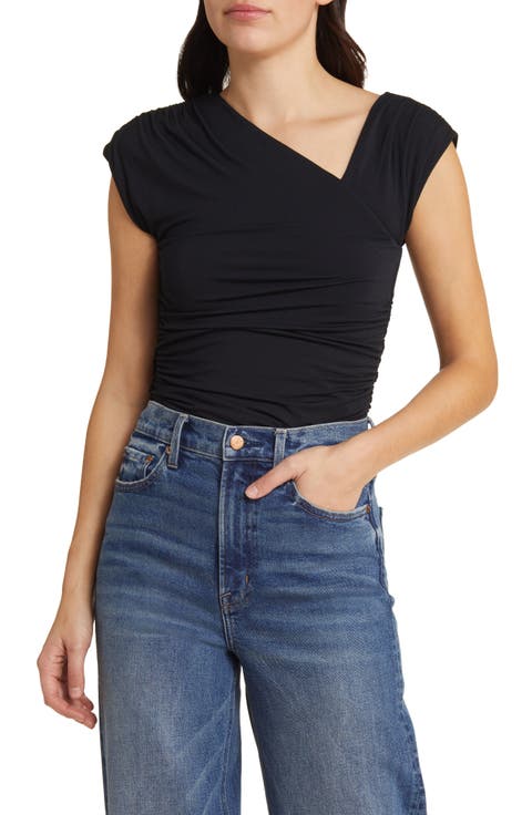 トップス venica cashmere asymmetry tops Asymmetrical Tops - Bloomingdale's