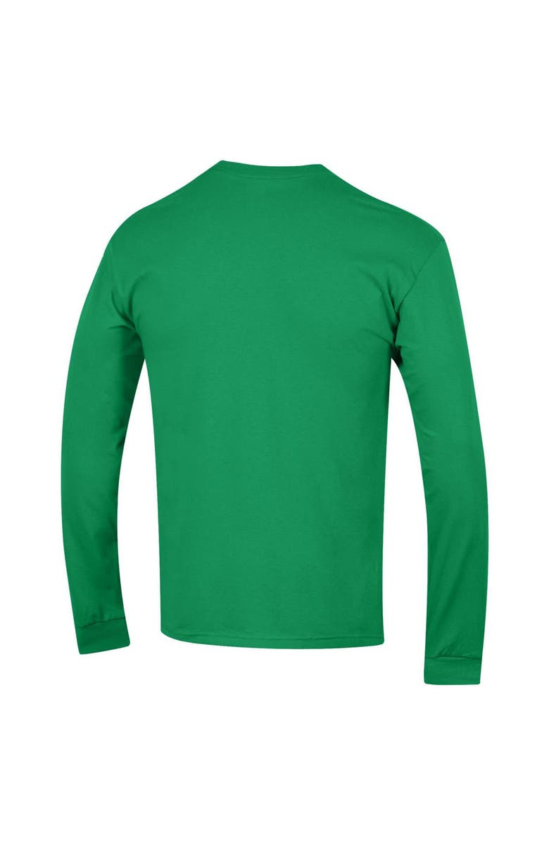 Champion Men's Champion  Kelly Green Marshall Thundering Herd Arch Over Logo Long Sleeve T-Shirt, Alternate, color, 