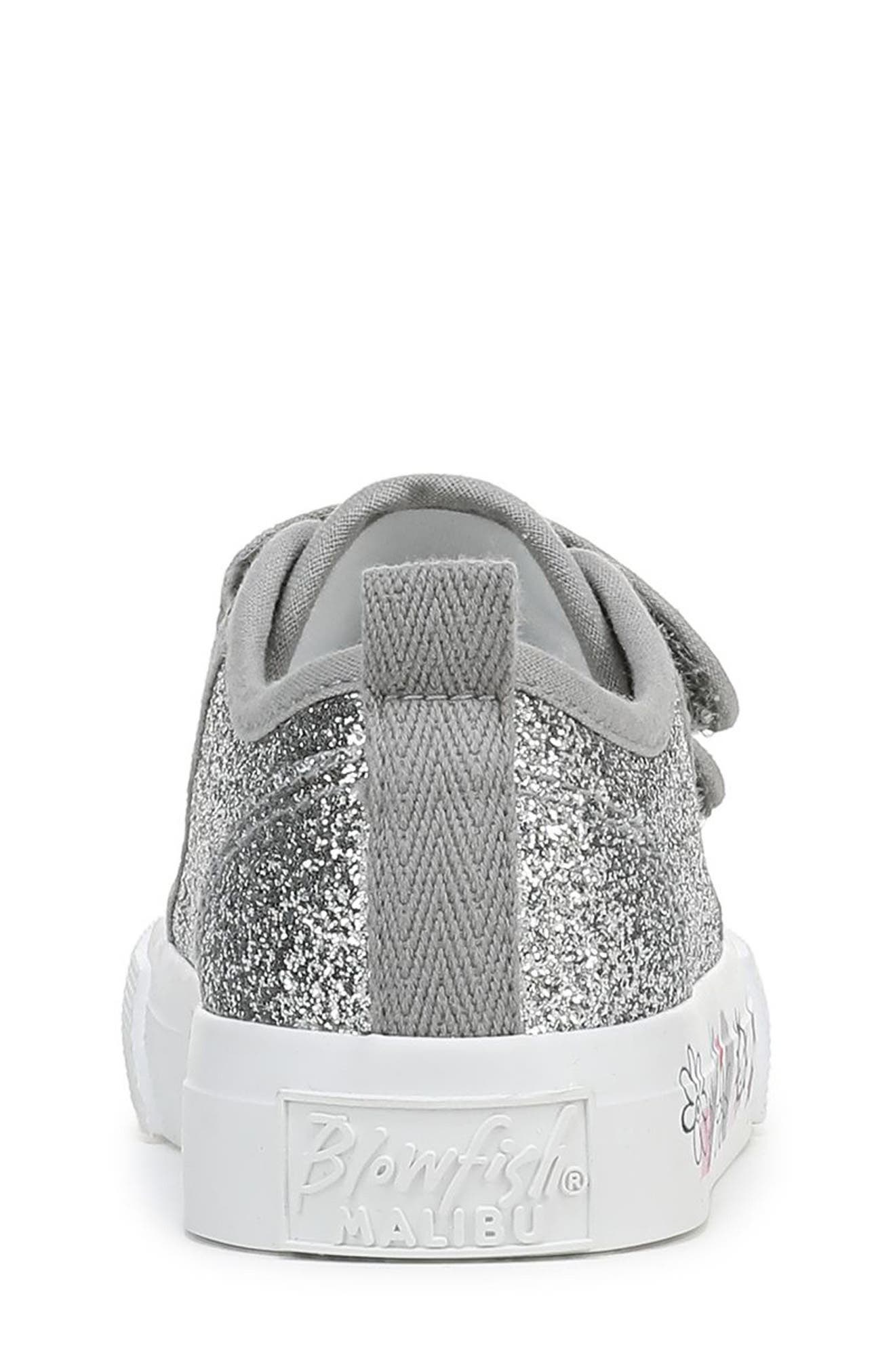 Blowfish Malibu Kids' Cove Sneaker, Alternate, color, Grey / Silver Glitter