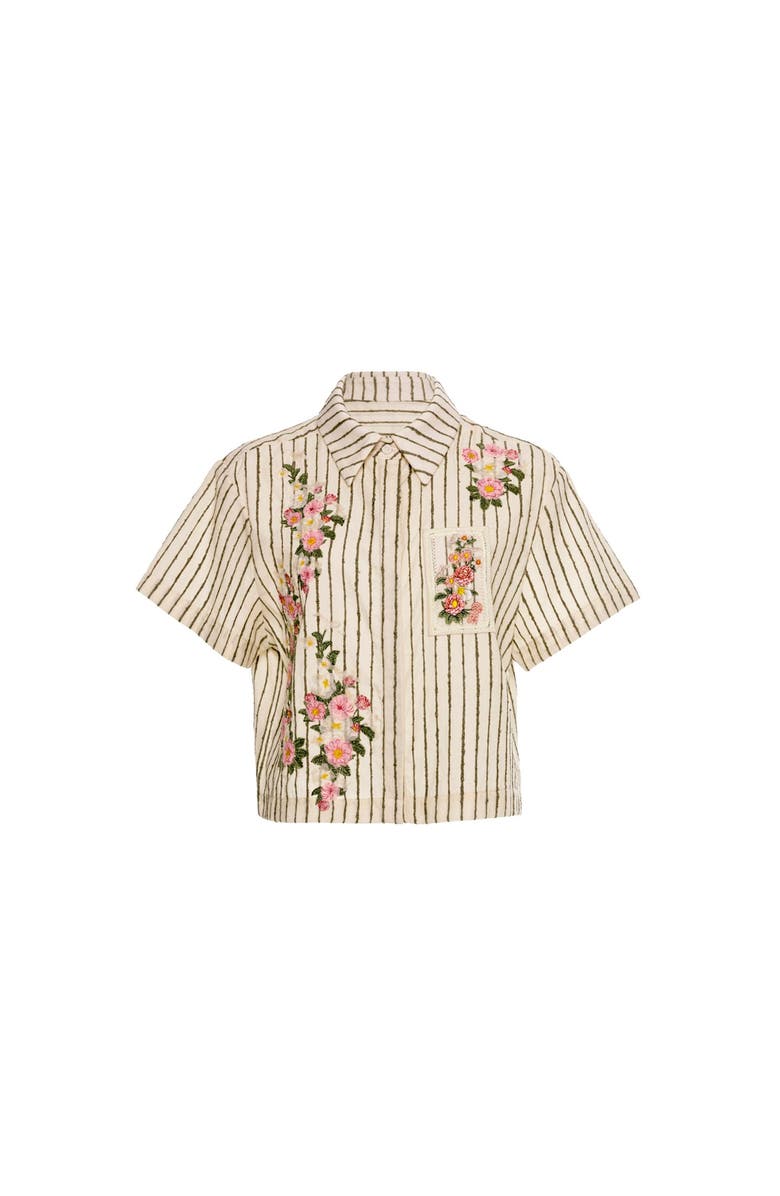 Agua by Agua Bendita Virtuosa Paraiso Shirt, Main, color, Multicolor