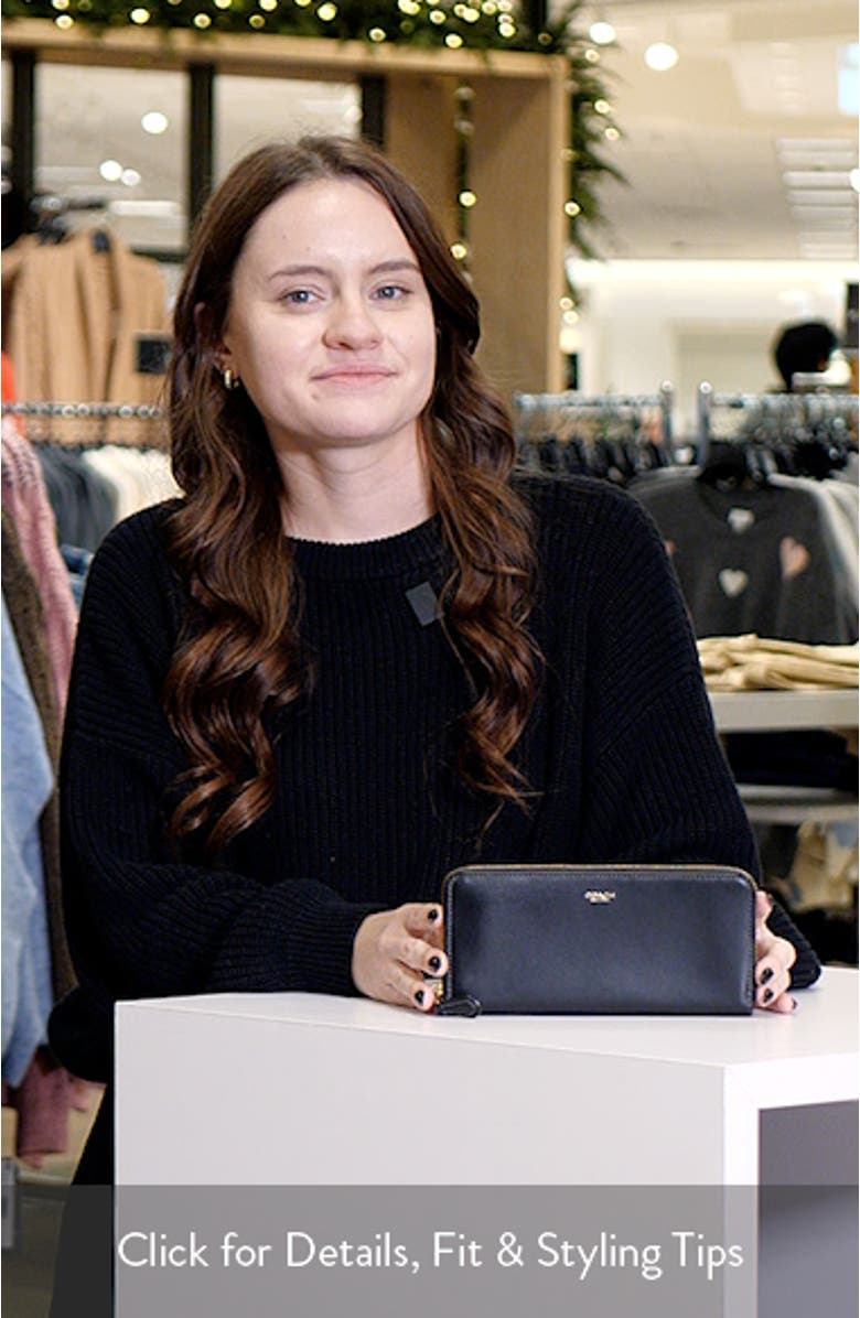 Refined Calf Leather New York Zip Wallet, sales video thumbnail