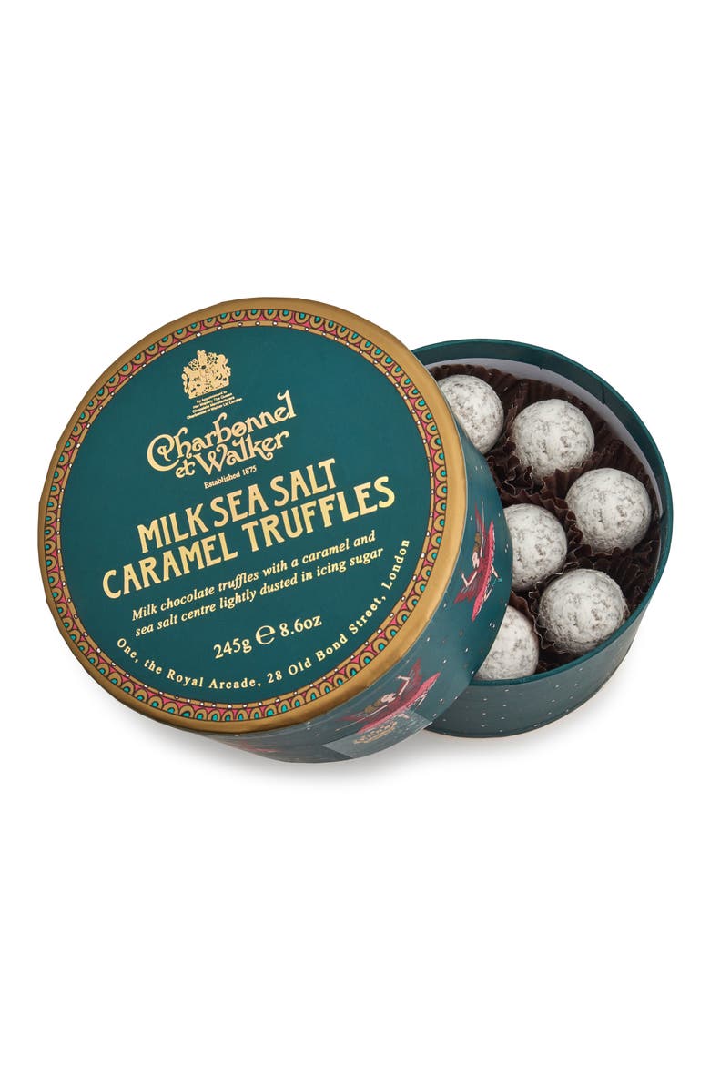 Port & Cranberry Flavored Chocolate Truffles in Gift Box, Alternate, color, RED