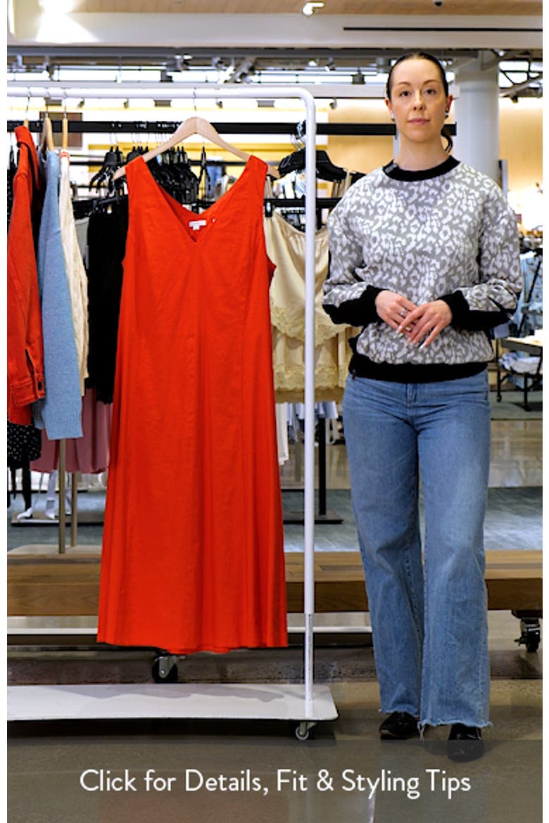 Tie Back Sleeveless Linen Blend Maxi Dress video