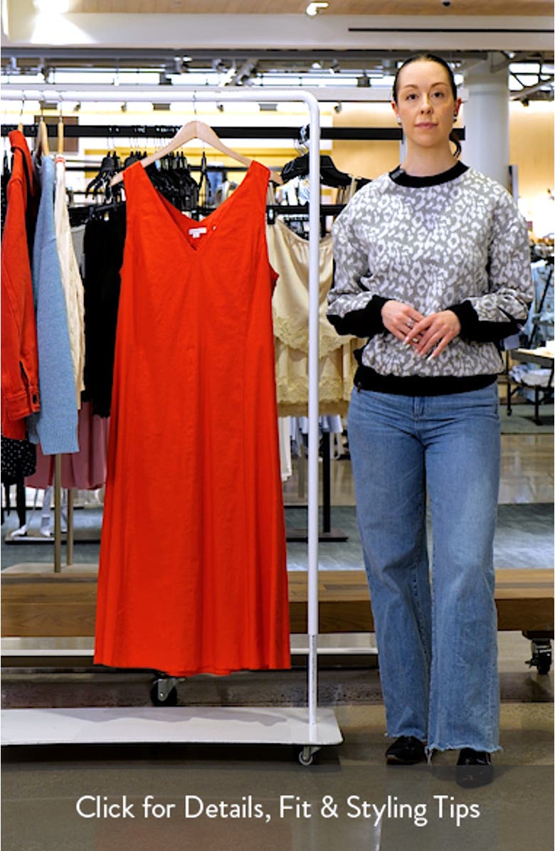 Tie Back Sleeveless Linen Blend Maxi Dress, sales video thumbnail