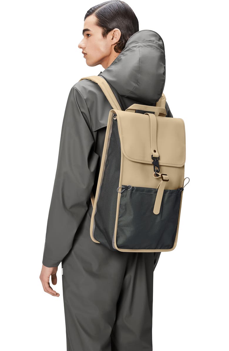 Rains Mix W3 Waterproof Backpack, Alternate, color, Sand