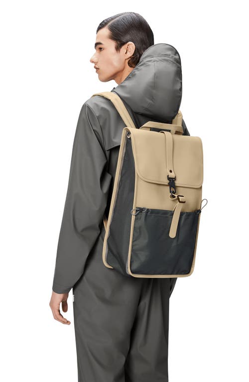 Shop Rains Mix W3 Waterproof Backpack In Sand