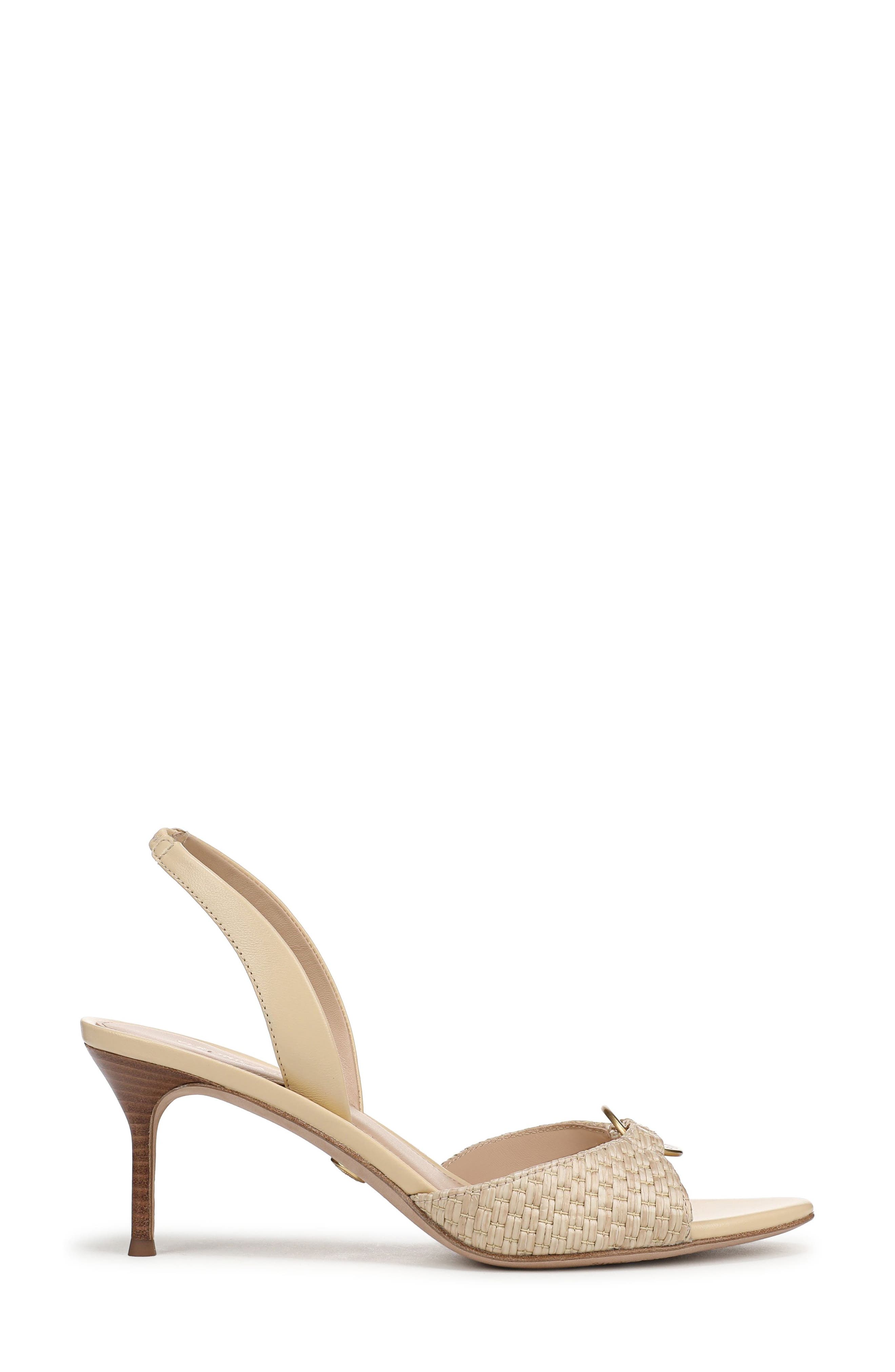 Veronica Beard Tia Slingback Sandal, Alternate, color, Natural